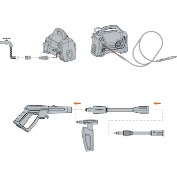 Imagen 5 de Truper HILA-1600C, Hidrolavadora Eléctrica Compacta, 1.9 HP, Presión 1600 PSI, Flujo 5.5 L/min (1.5 GPM), Manguera Alta Presión 5 m, Tensión 127 V, Frecuencia 60 Hz, Peso 5.3 kg, Código 102795