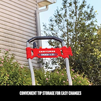 Imagen 5 de CRAFTSMAN CMEPW2100 - Lavadora Eléctrica a Presión de Agua Fría, Roja, 2100 PSI Máx, 1.2 GPM, con Cable Eléctrico, 13 Amp, 120V, Peso 29 lbs