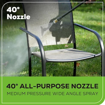 Imagen 5 de Greenworks Hidrolavadora o Lavadora a Presión GPW1602 Premium 1600 PSI, 13 Amp, 1.2 GPM, Dimensiones 46.99 x 26.11 x 22.2 cm, Peso 7.7 kg