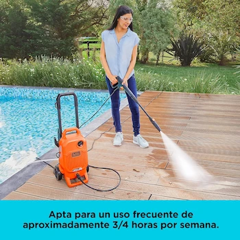 Imagen 3 de BLACK+DECKER Hidrolavadora de Alta Presión Eléctrica Negro/Naranja Modelo BEPW1800T-B3