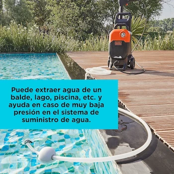 Imagen 4 de BLACK+DECKER Hidrolavadora de Alta Presión Eléctrica Negro/Naranja Modelo BEPW1800T-B3