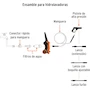 Miniatura de TRUPER HILA-1800 Hidrolavadora Eléctrica Naranja Modelo HILA-1800 con Click-Set Juego de 2 Conectores Rápidos 3/4"