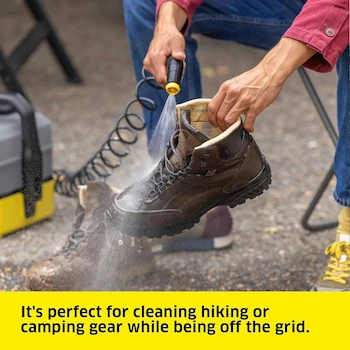 Imagen 3 de Kärcher OC 3 Plus Lavadora a Presión Portátil con Batería de Litio Tanque de Agua Extraíble 7 Litros Amarillo/Negro Mobile Outdoor Cleaner