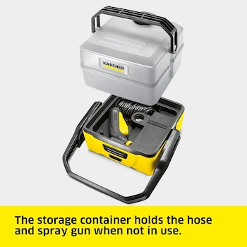 Imagen 5 de Kärcher OC 3 Plus Lavadora a Presión Portátil con Batería de Litio Tanque de Agua Extraíble 7 Litros Amarillo/Negro Mobile Outdoor Cleaner
