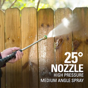 Imagen 5 de Greenworks Lavadora a Presión GPW2003 (Marco Abierto), 2000 PSI 1.2 GPM, Hidrolavadora Eléctrica de Agua Fría Color Verde, Dimensiones 19.29"L x 17.32"W x 31.73"H, Peso 12.6 kg, Manguera 25 Pies, con Garantía Premium