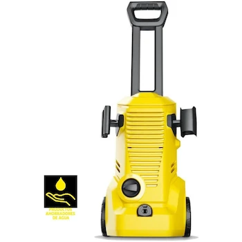 Imagen de referencia para Hidrolavadora Eléctrica Kärcher K2 Premium 1600 PSI, Color Amarillo, Modelo K2 Premium, Serie K2, Flujo 5.5 L/min, Potencia 1.4 kW, Peso 6.2 kg, Longitud Manguera 4 m, Dimensiones 28x24.2x78.3 cm