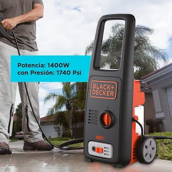 Imagen 3 de BLACK+DECKER Hidrolavadora Eléctrica de Alta Presión BW15-B3 Naranja/Negro