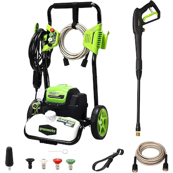 Imagen de referencia para Greenworks Lavadora a Presión 1800 PSI 1.2 GPM Modelo 5124102 Verde Marco Abierto con Certificación PWMA