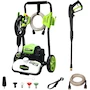 Miniatura de Greenworks Lavadora a Presión 1800 PSI 1.2 GPM Modelo 5124102 Verde Marco Abierto con Certificación PWMA