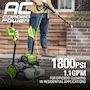 Miniatura de Greenworks Lavadora a Presión 1800 PSI 1.2 GPM Modelo 5124102 Verde Marco Abierto con Certificación PWMA