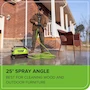 Miniatura de Greenworks 2100 PSI Lavadora a Presión Portátil Eléctrica 1.2 GPM con Ruedas y Mango Telescópico Serie 2100, Modelo B0DC11RC2Y, Capacidad 1.76 L Tanque Jabón, Manguera 20 ft, Boquilla 5-en-1, Negro/Naranja