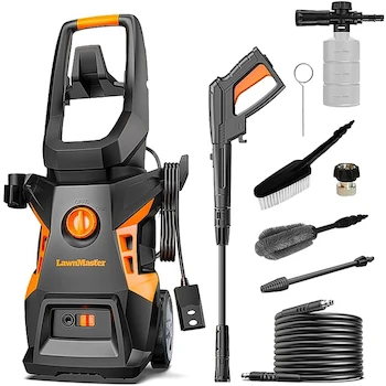 Imagen de referencia para LawnMaster LT506-2000A Lavadora a Presión Eléctrica 13 Amperios 1.4 GPM 2300 PSI Máx con Botella de Espuma Certificada CSA