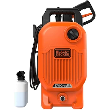 Imagen 3 de BLACK+DECKER Lavadora Eléctrica a Presión Agua Fría Modelo BEPW1700 Naranja/Negro