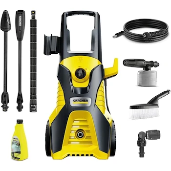 Imagen 2 de Kärcher Hidrolavadora Eléctrica K4 Car & Home, Color Amarillo/Negro, Modelo Power Control, Serie K4