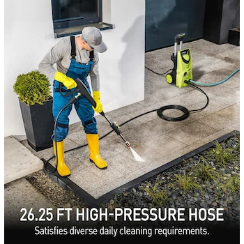 Imagen 5 de Lavadora a Presión Eléctrica 2030 PSI con Junta Giratoria Mejorada, Manguera de 26 Pies y 4 Boquillas, Modelo B0CSSYSK53