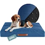 Miniatura de ESQUIMAL Cama Antiestrés de Foam para Perro y Gato, Colchoneta Rectangular para Mascota (Azul, Mediano)