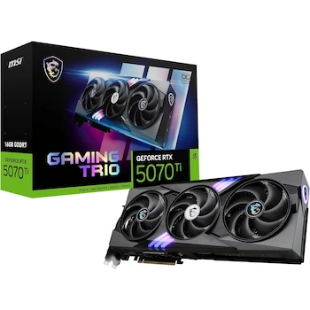 Imagen de referencia para MSI GeForce RTX 5070 Ti 16G Gaming Trio OC Tarjeta Gráfica NVIDIA 16GB GDDR7 256-bit Black