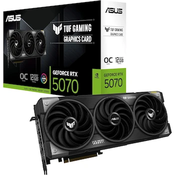 Imagen de referencia para Tarjeta de Video ASUS TUF Gaming GeForce RTX 5070 OC 12GB GDDR7 - Modelo: TUF-RTX5070-O12G-GAMING - Peso: 3.4 libras
