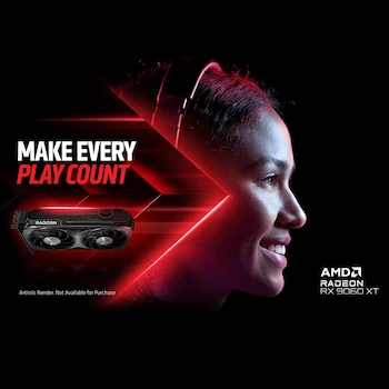 Imagen 4 de GIGABYTE Tarjeta Gráfica Radeon RX 9060 XT Gaming OC 16G, Serie Gaming OC, Modelo GV-R9060XTGAMING OC-16GD, Memoria GDDR6 de 16 GB, Color Negro, Longitud 281 mm, Altura 1.57 Pulgadas