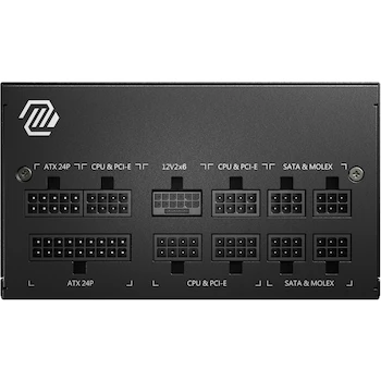 Imagen 3 de MSI Serie MAG Modelo A850GL PCIE5 Fuente de Alimentación ATX 850W Tamaño Compacto Color Negro