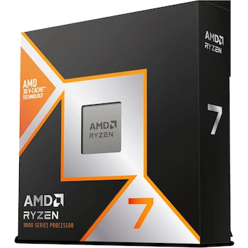 Imagen de referencia para AMD Ryzen 7 9800X3D 8-Core 16-Thread Desktop Processor Socket AM5 Zen 5 4.7GHz Base 5.2GHz Boost 104MB Cache Integrated Radeon Graphics