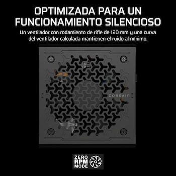 Imagen 5 de Corsair RM750e (2025) Fuente de Alimentación ATX 750W Totalmente Modular RMe Series Negro