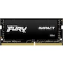 Miniatura de Memoria RAM Kingston Fury Impact DDR4 8GB 3200MHz CL20 SODIMM 260-Pin Negra KF432S20IB/8 para Laptop Gamer