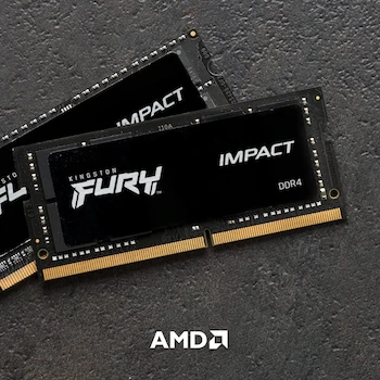 Imagen 3 de Memoria RAM Kingston Fury Impact DDR4 8GB 3200MHz CL20 SODIMM 260-Pin Negra KF432S20IB/8 para Laptop Gamer
