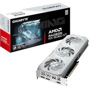 Imagen 1 de GIGABYTE Radeon RX 9060 XT Gaming OC Ice 16G Tarjeta Gráfica Blanca 16GB GDDR6