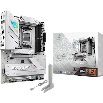 Imagen 1 de ASUS Tarjeta Madre ROG Strix B850-A Gaming WiFi ATX Socket AM5 Chipset AMD B850 Color Blanco para Procesadores AMD Ryzen