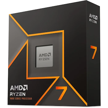 Imagen de referencia para AMD Procesador Ryzen 7 9700X, 8 Núcleos, 16 Hilos, Caché de 40 MB, Socket AM5, Serie Ryzen 9000, Arquitectura Zen 5, Sin Enfriador Incluido