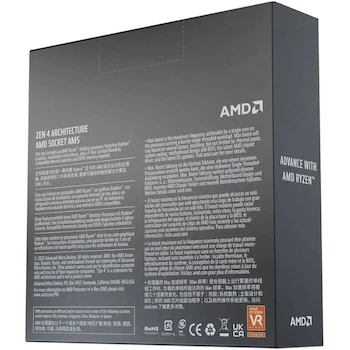 Imagen 4 de AMD Ryzen 5 7600X Procesador de Escritorio, Serie Ryzen 7000, Modelo 100-100000593WOF, Socket AM5, 6 Núcleos 12 Hilos, con Gráficos Integrados AMD Radeon, Boxed sin Cooler