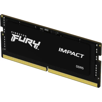 Imagen 2 de Kingston Fury Impact DDR5, Memoria Gamer para Laptop, Capacidad: 16GB, Factor de Forma: SODIMM 262-Pin, Color: Negro, Numero de Parte: KF548S38IB-16