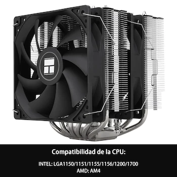 Imagen 3 de Thermalright Peerless Assassin 120 SE Enfriador de Aire para CPU Doble Torre Gris Modelo Peerless Assassin 120 SE 155mm Altura Compatible AMD AM4 AM5 Intel LGA 1150 1151 1155 1156 1200 1700