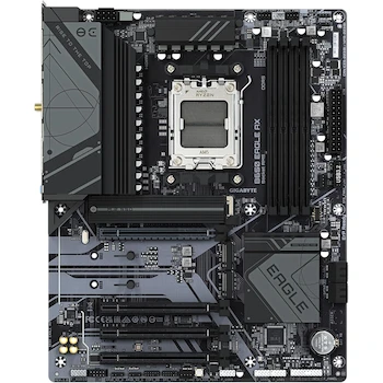 Imagen 2 de GIGABYTE B650 Eagle AX AM5 LGA 1718 AMD B650 ATX DDR5 Triple M.2 Motherboard, Black Color, Dimensions 305mm x 244mm