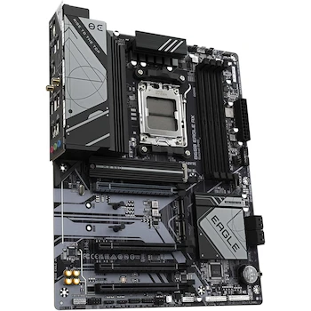 Imagen 3 de GIGABYTE B650 Eagle AX AM5 LGA 1718 AMD B650 ATX DDR5 Triple M.2 Motherboard, Black Color, Dimensions 305mm x 244mm