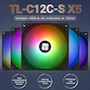 Miniatura de Thermalright TL-C12C-S X5 Pack de 5 Ventiladores 120mm ARGB PWM con Rodamiento S-FDB para CPU y Case Cooler Fan