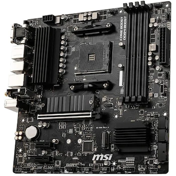 Imagen 3 de MSI ProSeries B550M PRO-VDH WiFi Placa Base Micro-ATX AMD B550 Socket AM4 DDR4 4 Ranuras Máx 128GB 2 Ranuras M.2 4 Puertos SATA USB 3.2 Gen 1 Wi-Fi AC Bluetooth 4.2 LAN Gigabit Realtek ALC892/ALC897 VGA HDMI DisplayPort
