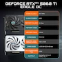 Miniatura de Tarjeta Gráfica GIGABYTE GeForce RTX 5060 Ti Eagle OC Ice 8GB GDDR7 Blanca, Modelo GV-N506TEAGLEOC ICE-8GD, Serie Eagle