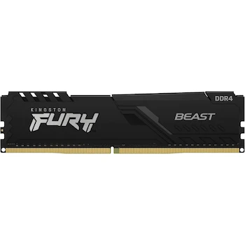 Imagen de referencia para Kingston FURY Beast 16GB (1x16GB) 3200MHz DDR4 CL16 DIMM Memoria para Escritorio Gamer Módulo Individual Color Negro Modelo KF432C16BB1/16 Dimensiones 5.25x1.34x0.28 pulgadas