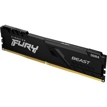 Imagen 3 de Kingston FURY Beast 16GB (1x16GB) 3200MHz DDR4 CL16 DIMM Memoria para Escritorio Gamer Módulo Individual Color Negro Modelo KF432C16BB1/16 Dimensiones 5.25x1.34x0.28 pulgadas