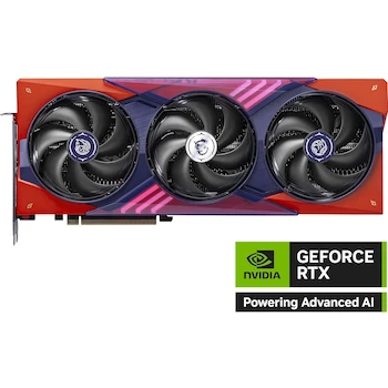 Imagen 2 de MSI GeForce RTX 5070 Ti 16G Gaming MLG Edition OC Red Graphics Card, 16GB GDDR7 256-bit Memory, NVIDIA Blackwell Architecture, Dimensions 16.14 x 4.53 x 8.66 inches