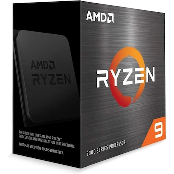 Imagen de referencia para Procesador AMD Ryzen 9 5900X, Serie 5000, 12 Núcleos, 24 Hilos, 70 MB de Caché (6 MB L2 + 64 MB L3), Socket AM4, Arquitectura Zen 3, Proceso 7nm FinFET, Plataforma de Escritorio, Codename Vermeer