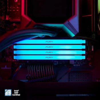 Imagen 5 de Kingston Fury Beast Black RGB DDR4, Memoria Gamer para PC, Capacidad: 16GB, Factor de Forma: DIMM 288-Pin, Color: Negro/RGB, Numero de Parte: KF432C16BB2A/16