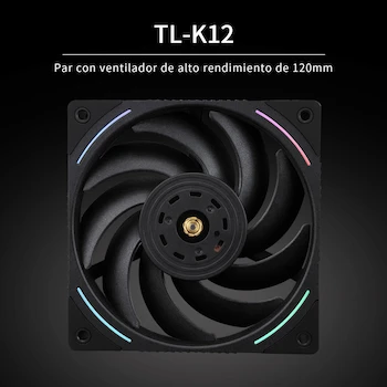 Imagen 5 de Thermalright Phantom Spirit 120 EVO Negro, Enfriador de CPU de Aire con 7 Tubos de Calor y Dos Ventiladores de 120mm, Serie Phantom Spirit, Compatible con AMD AM4/AM5/Intel 1700/1150/1151/1200/2011/1851, Dimensiones 125x135x157mm, para PC