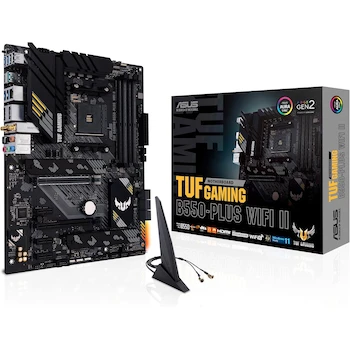 Imagen de referencia para ASUS TUF Gaming B550-PLUS WiFi II AMD AM4 Ryzen 3ª Generación ATX Gaming Motherboard Negro