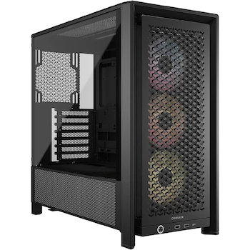 Imagen de referencia para Corsair Frame 4000D RS ARGB Caja Modular ATX Mid-Tower para PC - Negro - Compatible con ASUS BTF, MSI Project Zero, Gigabyte Project Stealth - Altura 19.13 Pulgadas - Soporta Placas Base Micro ATX - Tipo Torre Mediana - Modelo B0DFHNV7TK