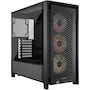 Miniatura de Corsair Frame 4000D RS ARGB Caja Modular ATX Mid-Tower para PC - Negro - Compatible con ASUS BTF, MSI Project Zero, Gigabyte Project Stealth - Altura 19.13 Pulgadas - Soporta Placas Base Micro ATX - Tipo Torre Mediana - Modelo B0DFHNV7TK