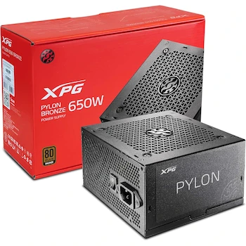 Imagen 2 de XPG Pylon Fuente de Alimentación Modular 650W 80 Plus Bronze Negro PYLON650B-BKCUS
