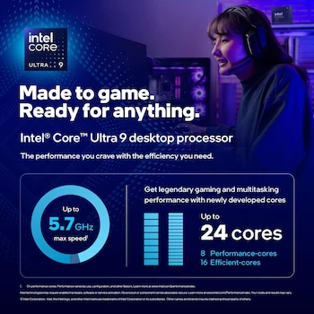 Imagen 2 de Intel Core Ultra 9 285K Procesador Desktop Series 2 Arrow Lake 24 Cores (8P + 16E) LGA 1851 Socket 36MB Cache Boxed OEM Pack